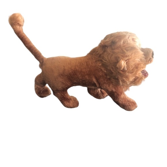 VTG Wind ~Up Lion Shakes Tail Open Mouth Faux Fur Realistic  5” Made In Japan - Picture 8 of 9